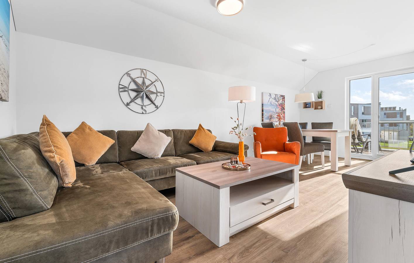 Ganze Ferienwohnung, Rückzugsort am Wasser mit Terrasse und Parkplatz, 1 km zum Strand in Olpenitz, Kappeln
