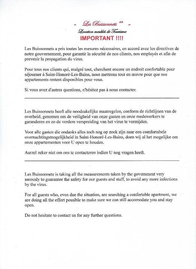 Location de vacances pour 2 personnes, avec jardin et vue, animaux acceptés à Saint-Honoré-les-Bains - 2