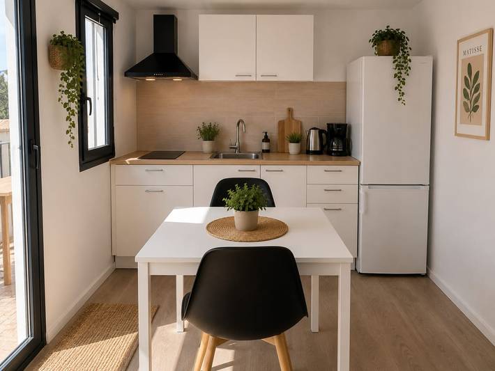 Ganzes Studio, Ferienstudio „Playa“ mit Meerblick, WLAN und Klimaanlage in Playa de la Arenita (Arona), Arona