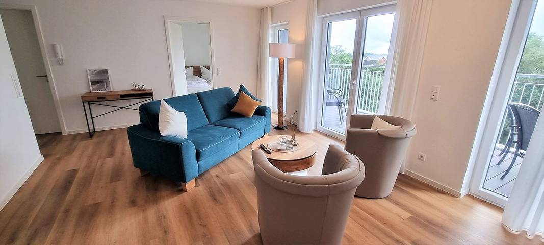 Ferienwohnung für 2 Personen, mit Sauna und Balkon sowie Ausblick, mit Haustier in Schillig - 4