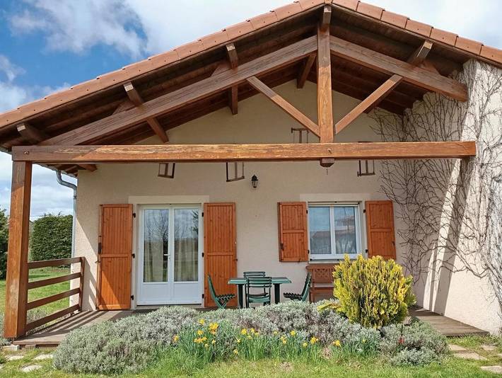 Maison de vacances pour 4 personnes, avec vue et jardin