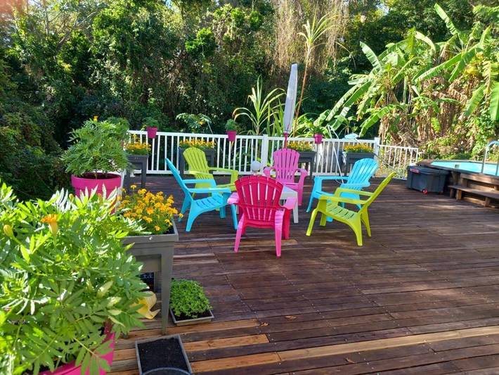 Chambre d’hôte pour 2 personnes, avec terrasse ainsi que piscine et vue en Martinique - 4