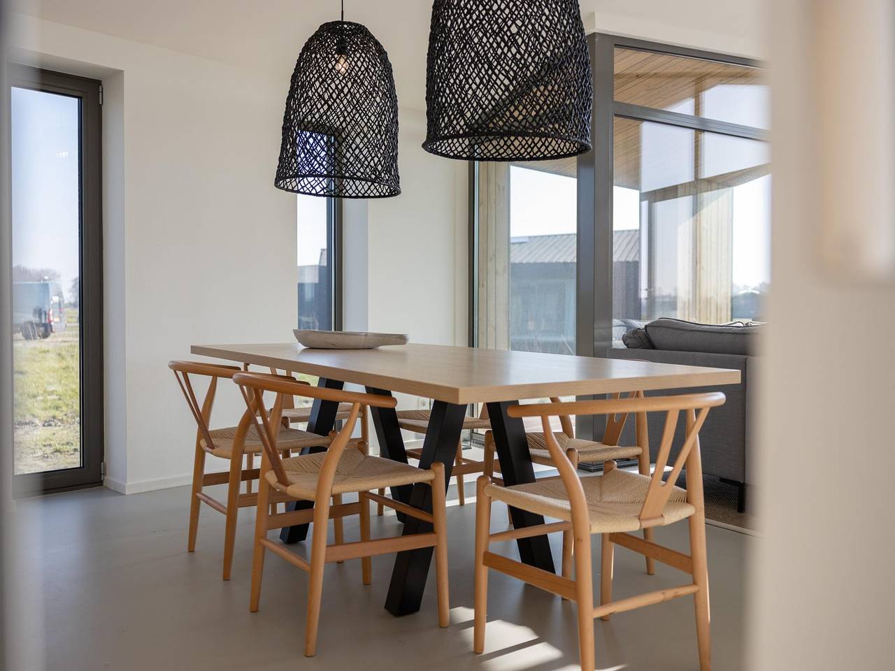 Naturhaus mit Panoramablick auf den Polder in Wissenkerke, Zeeuwse Kust