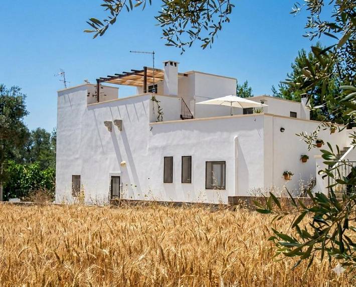 Agriturismo per 6 persone, con giardino e panorama, con animali domestici a Alezio