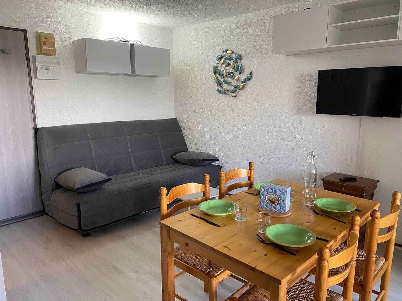 Estudio entero, Estudio Cabina Cerca del Mar, Para 4 Personas con Parking Privado in Port Leucate, Leucate