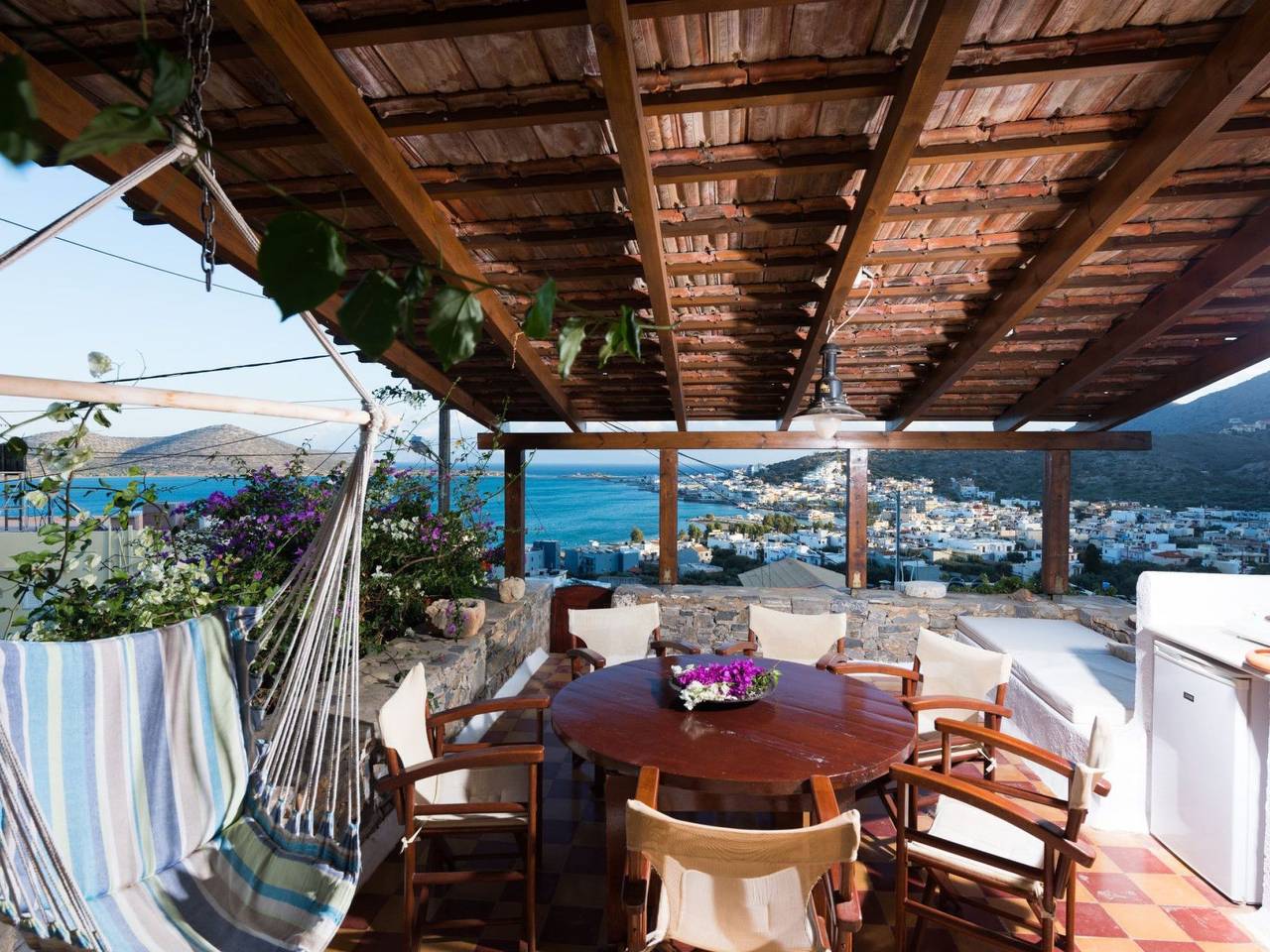 Meerblick-Ferienhaus Argyro in Mavrikiano. in Elounda, Lasithi