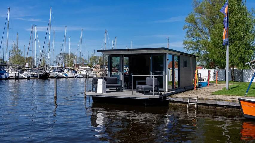 Boot für 5 Personen, mit Terrasse am Ijsselmeer