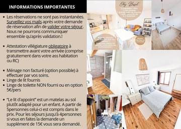 Gîte pour 4 personnes, avec jardin à Lezoux