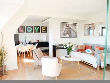 Gîte pour 4 personnes, avec balcon, adapté aux familles dans Casino de Deauville