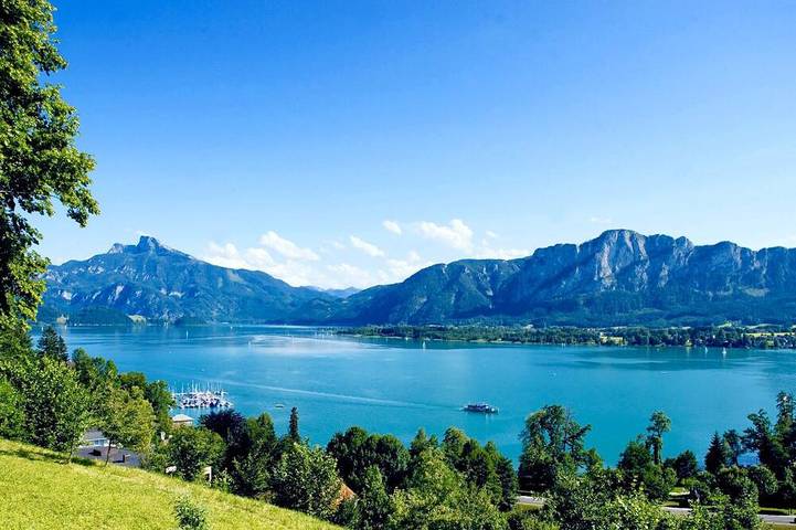 Ferienwohnung für 4 Personen, mit Garten und Pool sowie Sauna in Mondsee (Stadt)