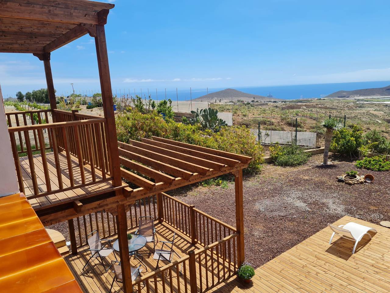 Ferienhaus 'Justo El Médano' mit Meerblick, gemeinsamer Terrasse und Wlan in Granadilla de Abona, Teneriffa Süd