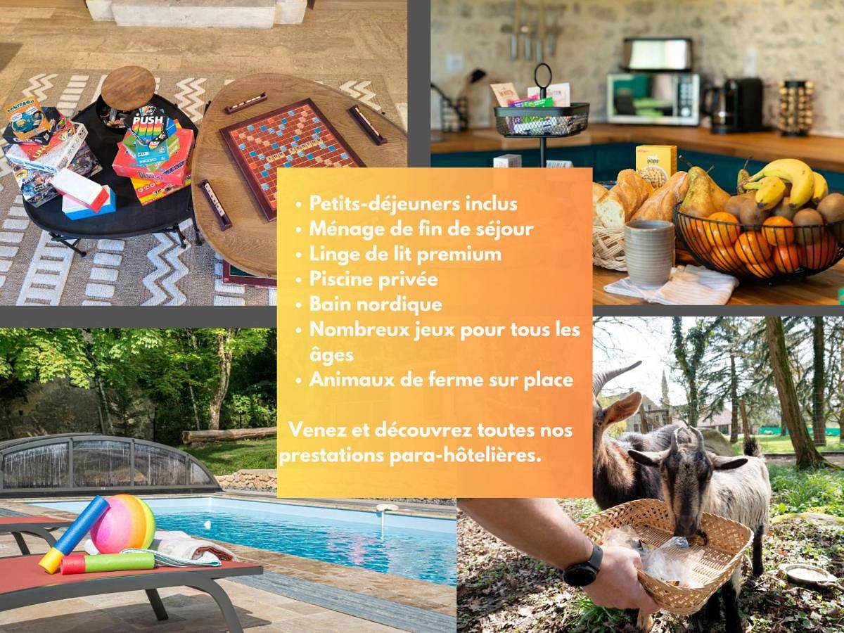 Lou Cantou sur Lunain-Piscine & Spa nordique in Paley, Seine-et-Marne