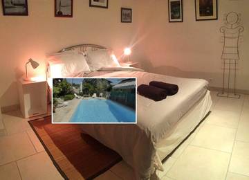 Chambre d’hôte pour 2 personnes, avec piscine et jardin à Capbreton
