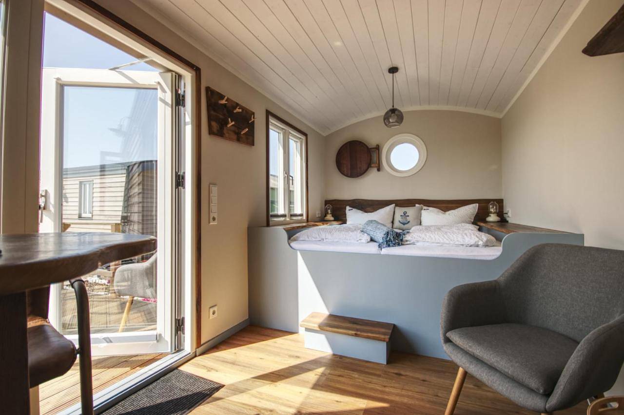 Schäferwagen Tiny House auf dem Friesenhof in Pellworm, Nordfriesland