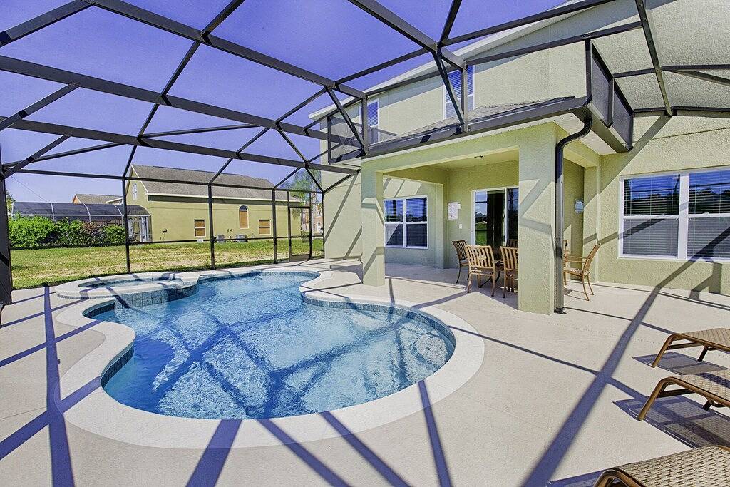 ☀ 10 Guest Villa in ruhiger Lage | In der Nähe von Disney | Pool & Spa in Davenport (FL), Zentral Florida