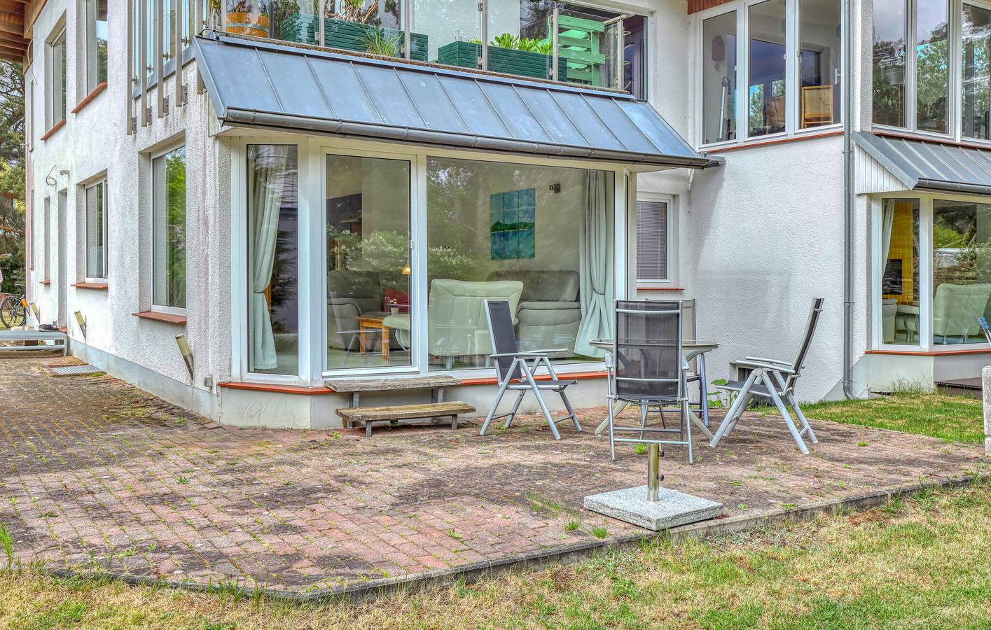 Ganze Ferienwohnung, Ferienhaus am Meer mit Terrasse und Parkplatz, Bodstedt 2km in Pruchten, Vorpommern