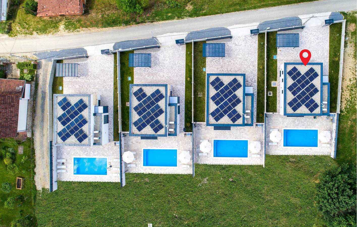 Stilvolle 156 m² große Wohnung mit Pool, Terrasse und Grill in Bjelovar-Bilogora