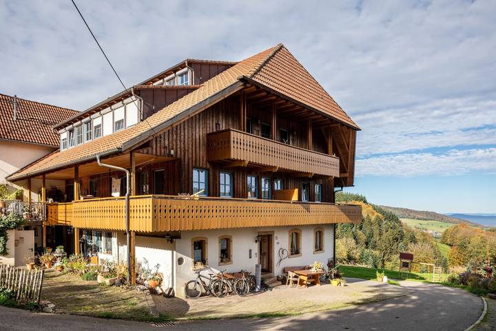 Ganze Wohnung, Ferienwohnung 'Talblick' mit Gemeinschaftsterrasse, Gemeinschaftsgarten und Wlan in Horben, Südschwarzwald