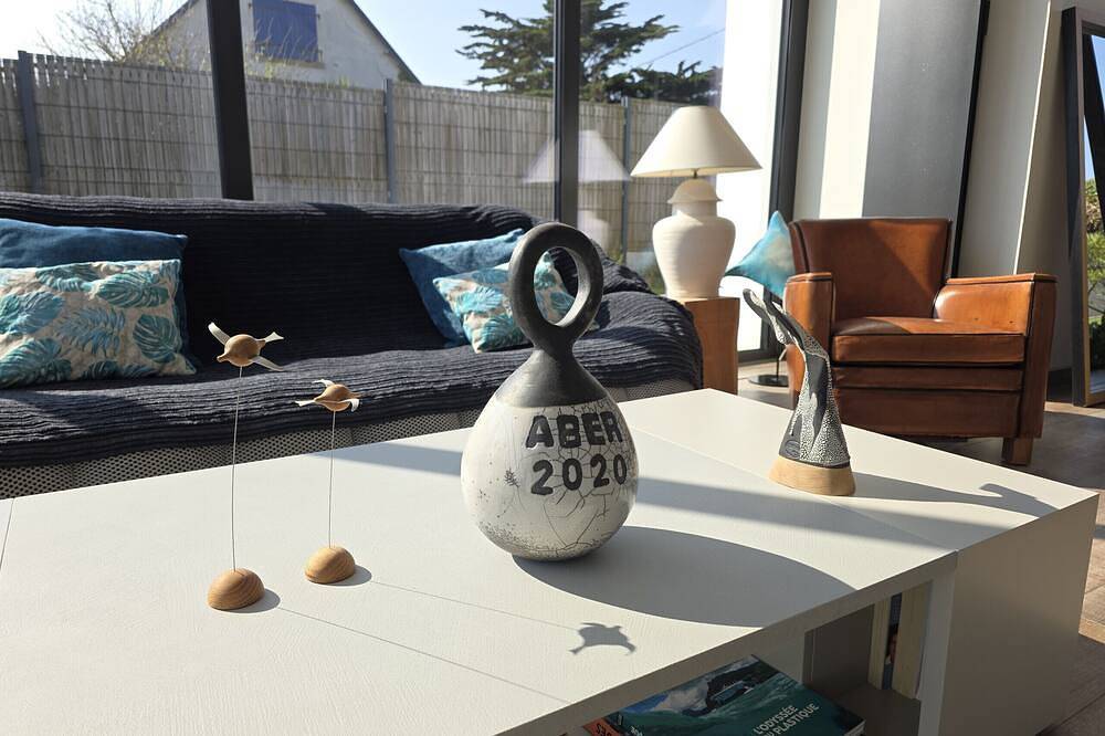 Modern house on the dunes of Sainte Marguerite with optional Spa Spa in Landéda, Brest und Umgebung