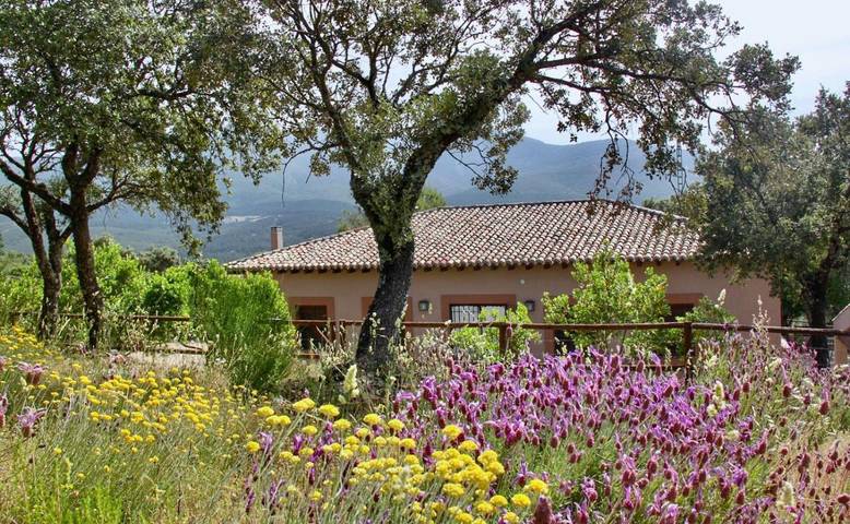 Casa rural para 7 personas, con vistas además de piscina y jardín en Los Navalucillos
