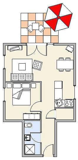 Ferienwohnung für 4 Personen, mit Terrasse in Neubukow-Salzhaff - 4