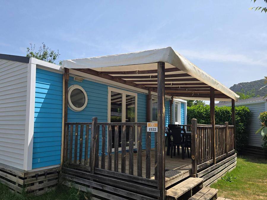 Camping Verdon Parc  - Mobilhome 6 personas - Premium | 3 Dormitorios | 6 Pers | Terraza elevada | Aire acondicionado | Tv in Gréoux-les-Bains, Parc naturel régional du Verdon