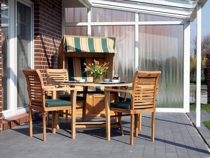 Ferienhaus für 7 Personen, mit Whirlpool und Terrasse sowie Garten und Sauna in Neßmersiel