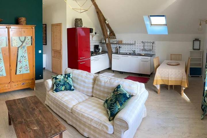 Gîte pour 3 personnes, avec vue à Saint-Castin