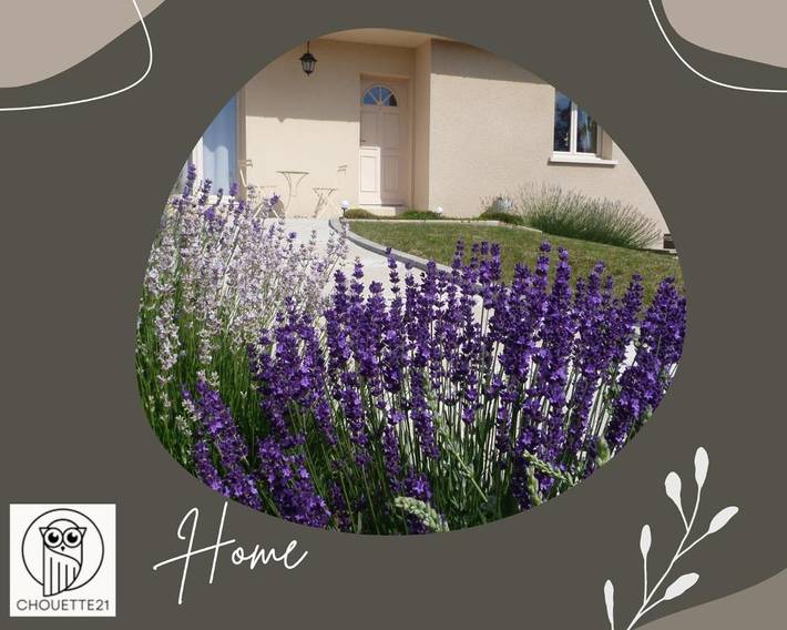 Location de vacances pour 4 personnes, avec jardin et vue dans Circuit Dijon-Prenois