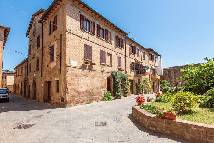 Geheel appartement, Appartamento Il Cappero in het centrum van Buonconvento in Buonconvento, Provincie Siena