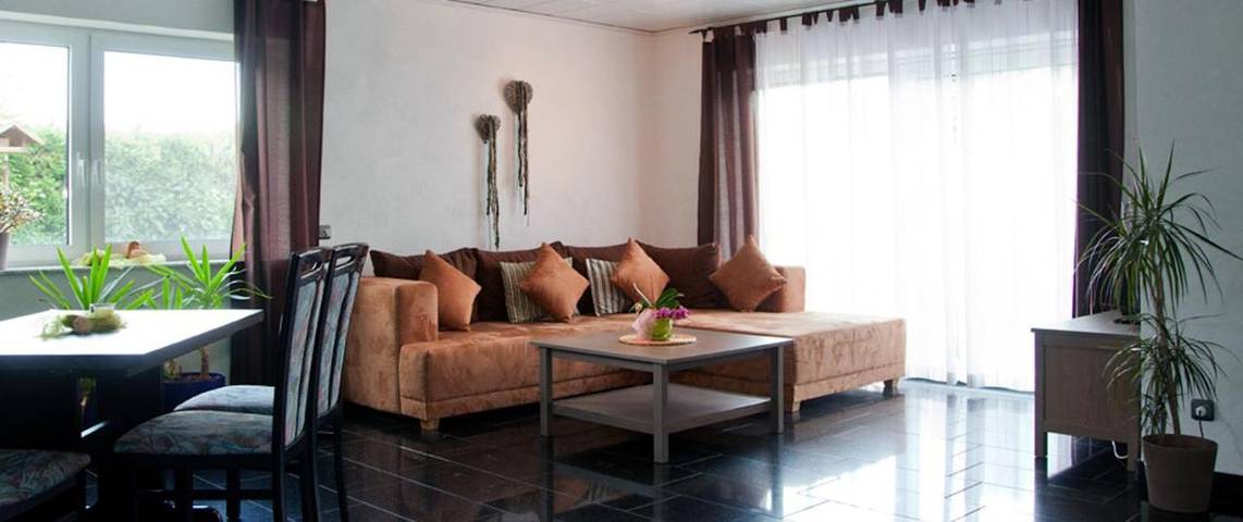 Ferienwohnung für 5 Personen, mit Balkon und Garten sowie Sauna und Ausblick in Modautal - 3