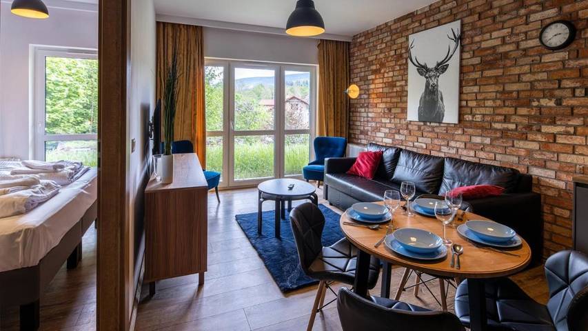 Apartament wakacyjny dla 5 osób, z widok i balkon w Świeradów-Zdrój