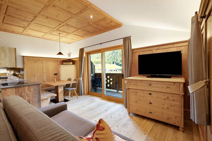 Ferienwohnung für 4 Personen, mit Sauna und Garten, mit Haustier am Kronplatz