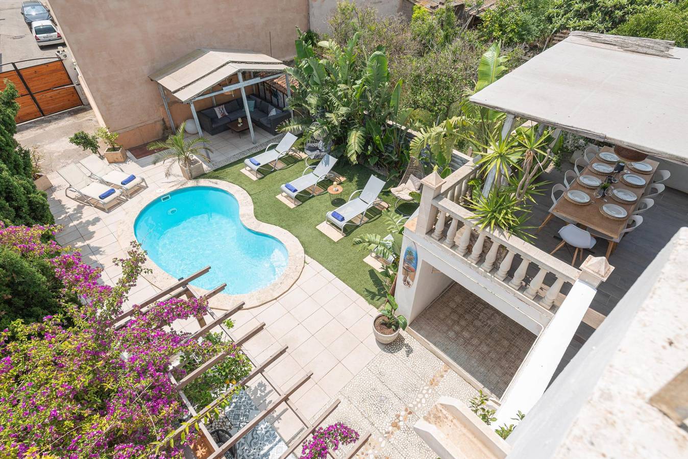 Two-Apt Villa with Pool, Bbq, Garden, Castle Views in Capdepera, East Majorca