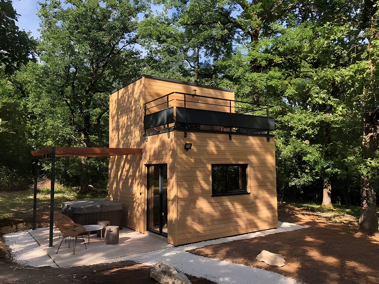 Les Crouquets - Cabane Spa Des Noyers in Jayac, Périgord Noir