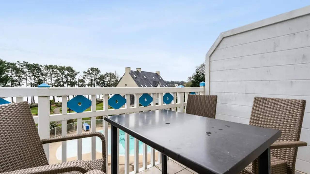 Appartement de vacances entier, Appartement de vacances pour 6 personnes avec balcon in Fouesnant, Côte de Cornouaille