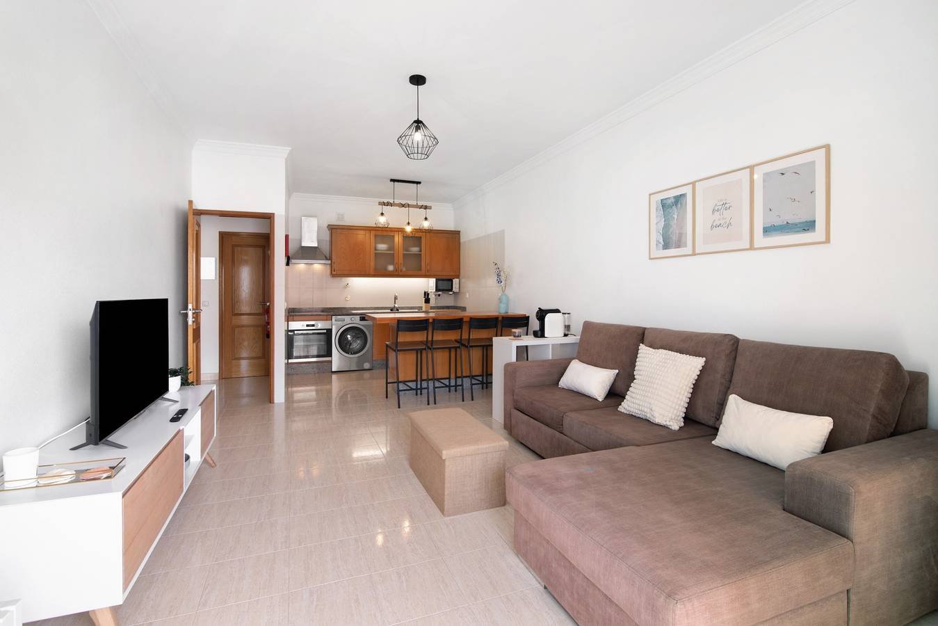 Ganze Wohnung, Apartment 'Brisa Salina D'Alporchinhos' mit Meerblick, Aufzug, Klimaanlage und Wlan in Alporchinhos (Atlantikküste), Porches