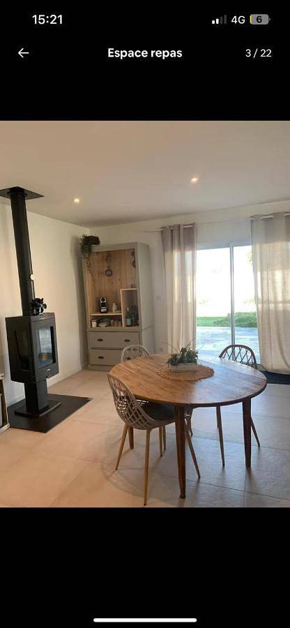 Location de vacances pour 6 personnes, avec terrasse ainsi que piscine et jardin à Charron - 4