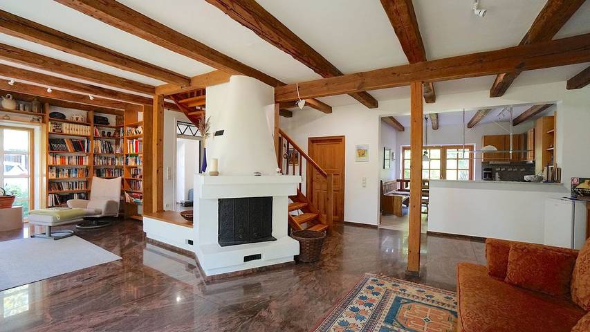 Ferienhaus für 9 Personen, mit Ausblick und Garten in Osterby