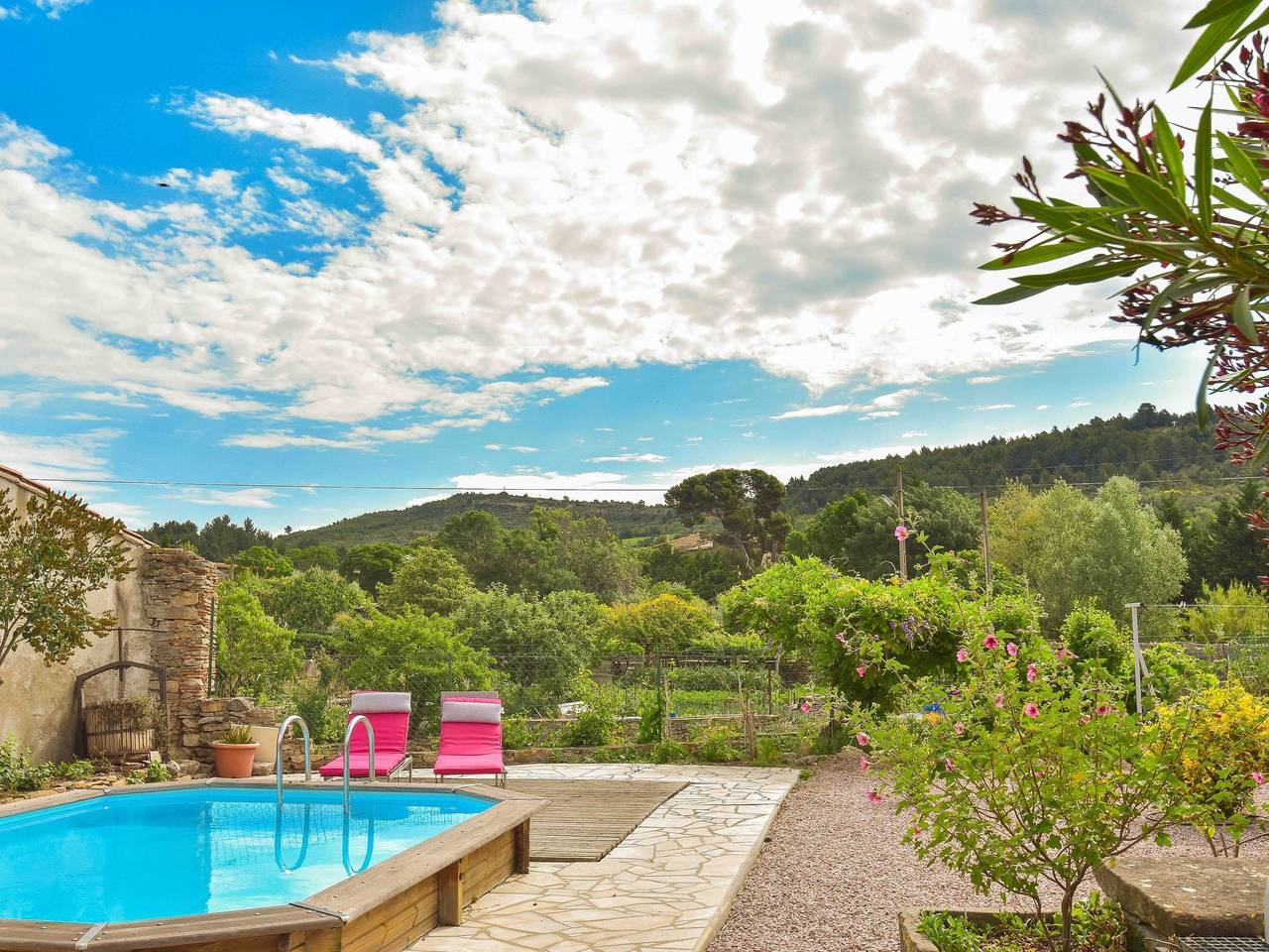 Charmantes Natursteinhaus mit Pool in Félines-Minervois, Béziers und Umgebung