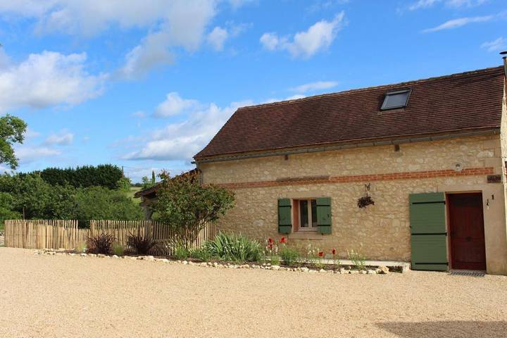 Maison de vacances pour 5 personnes, avec vue ainsi que jardin et piscine, animaux acceptés