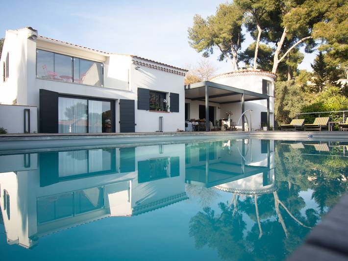 Maison de vacances pour 8 personnes, avec terrasse à Carqueiranne