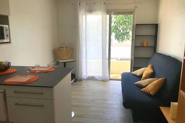Gîte pour 3 personnes, avec balcon dans Saint-Marc-sur-Mer