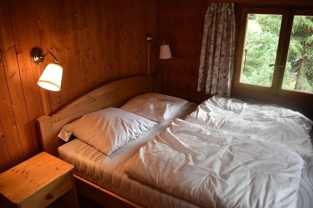 Einzelchalet in Zinal - 1 Schlafzimmer mit 1 Doppelbett (160x190) - 1 Schlafzimmer mit 2 Betten - Wo in Ayer (Anniviers), Anniviers