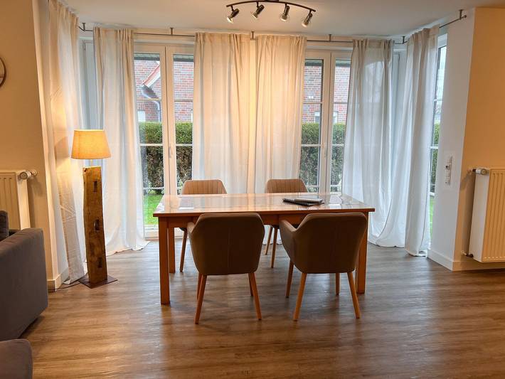 Ferienwohnung für 4 Personen, mit Terrasse und Garten sowie Sauna