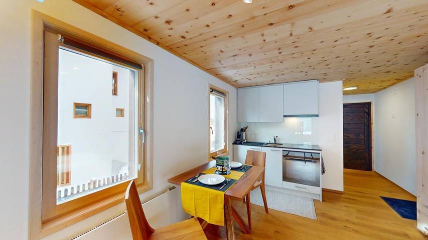 Hütte für 2 Personen, mit Garten im Engadin