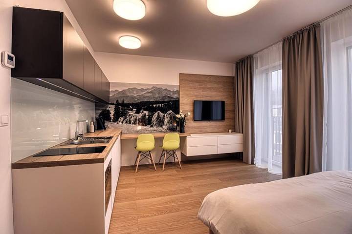 Apartament wakacyjny dla 4 osób, z widok i balkon w Stary Smokowiec