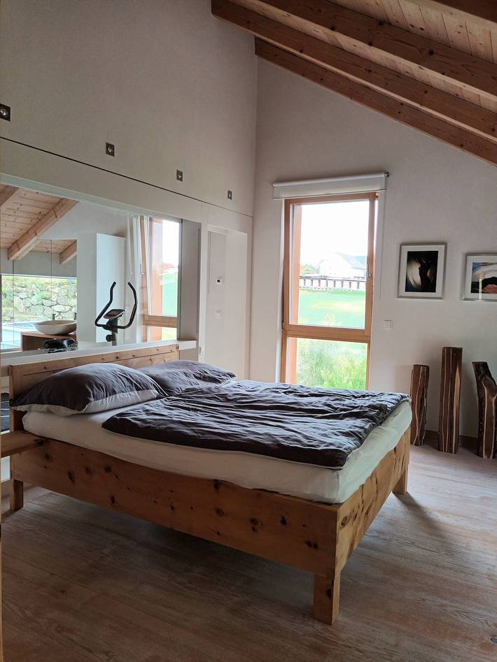 Ferienhaus 'Am Teich' mit Bergblick, privater Terrasse und Wi-Fi in Bezirk Freistadt