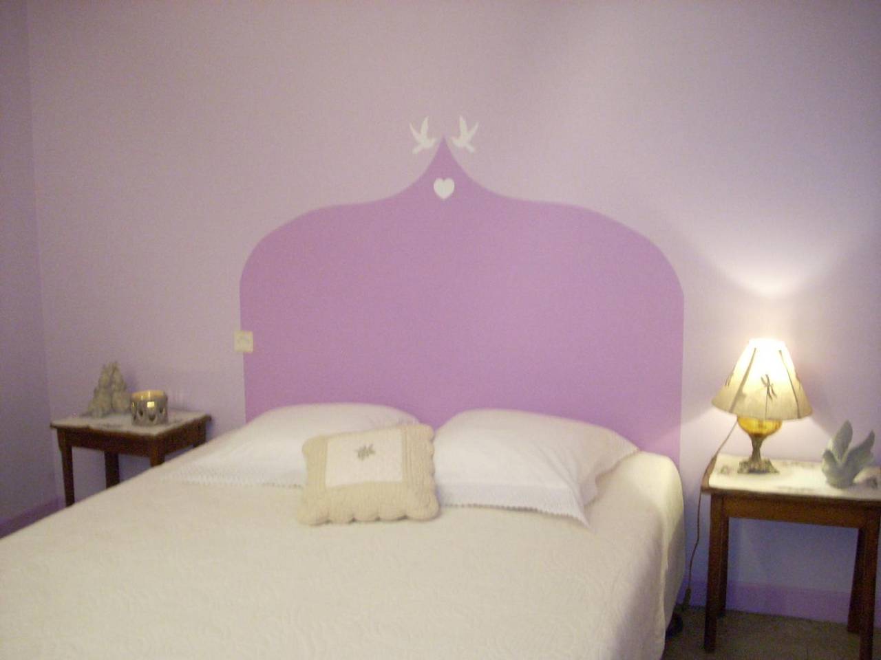 Chambre « Syrah » avec vue montagne, piscine partagée et Wi-Fi in Sainte-Cécile-les-Vignes, Vaucluse