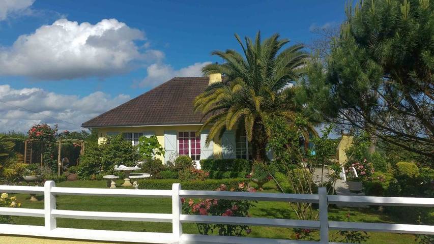 Chambre d’hôte pour 2 personnes, avec Terrasse ainsi que Jardin et Vue